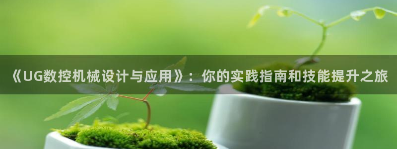 天辰娱乐入口：《UG数控机械设计与应用》：你的实践指南和技能提升之旅